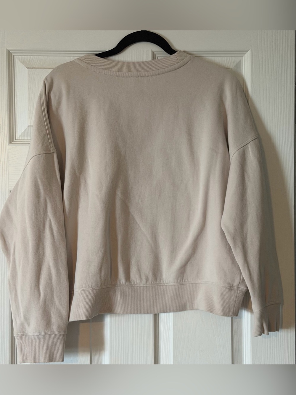 Calvin Klein Cream Logo Crewneck Sweatshirt - Picture 2 of 3
